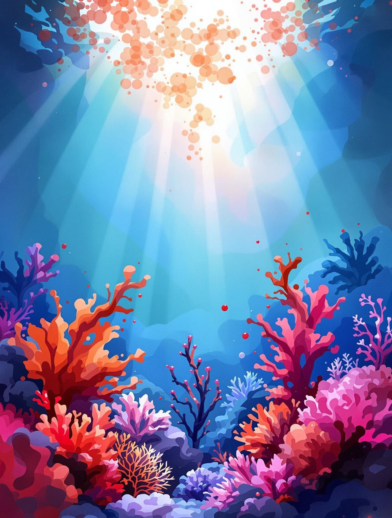 扣扣影视传媒作品《深海》海报，首部粒子水墨动画