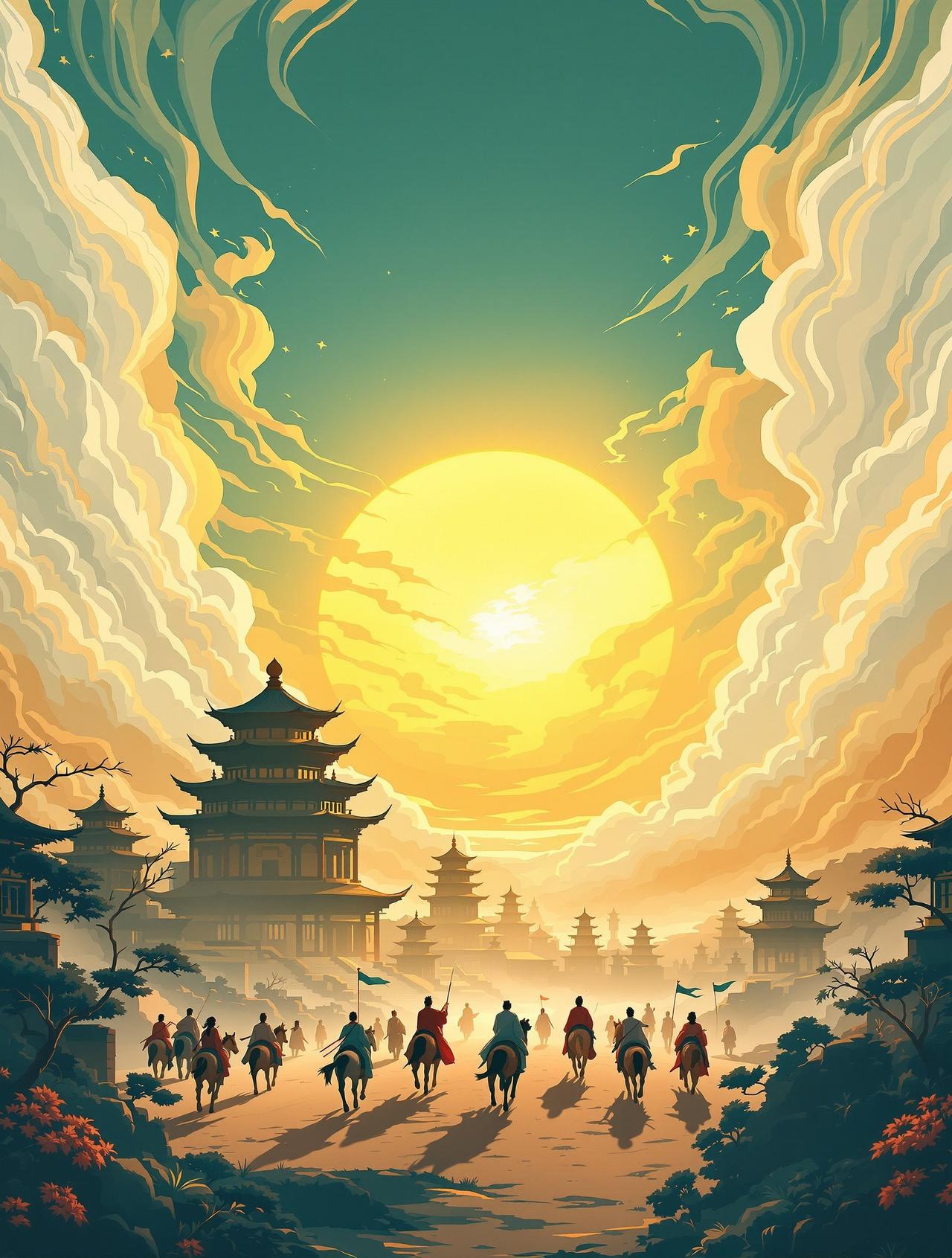 扣扣影视传媒作品《长安三万里》海报，追光动画史诗巨制